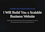 build a scalable business website , full stack development , saas